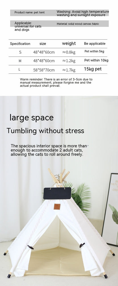 Pet Tent Cat House Removable And Washable