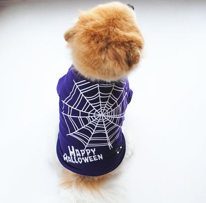Cotton Halloween Pumpkin Dog Clothes