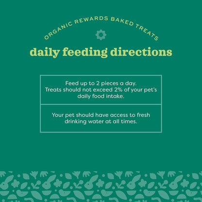 Animal Health Organic Rewards Barley Biscuit Treats, Barley Guinea Pig & Bunny Treats, Pet Snack for Rabbit, Carrot, Apple, Made with  Guinea Pig Hay, Alfalfa for Rabbit, 2.65 Oz Bag